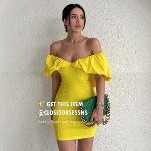 BLOGGER FAVE!!! ZARA Off-Shoulder Mini Dress
